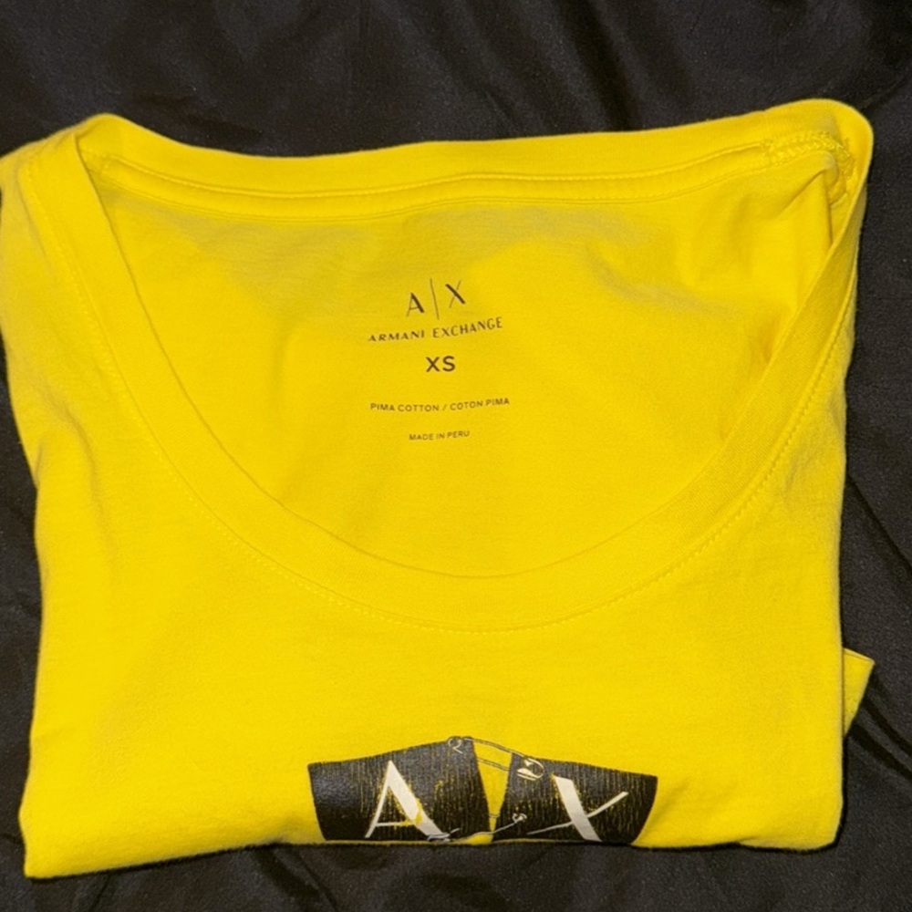 Armani Exchange Bright Yellow Tee XS